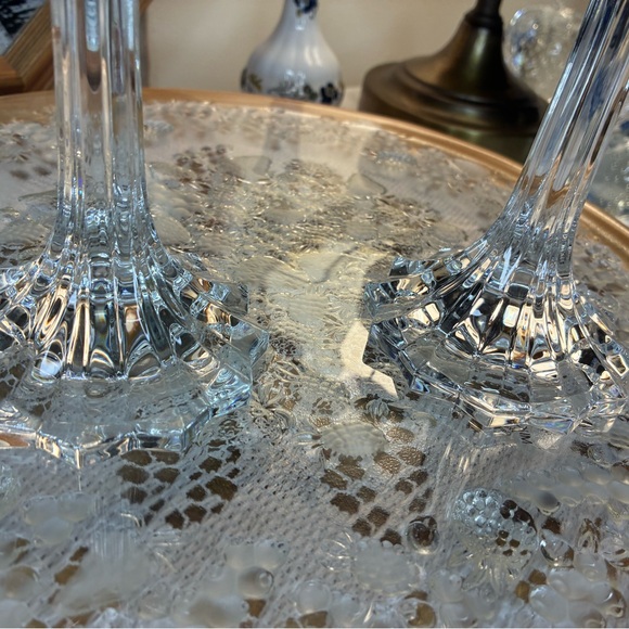 Gorham crystal lotus tulip candle holder - Picture 4 of 11